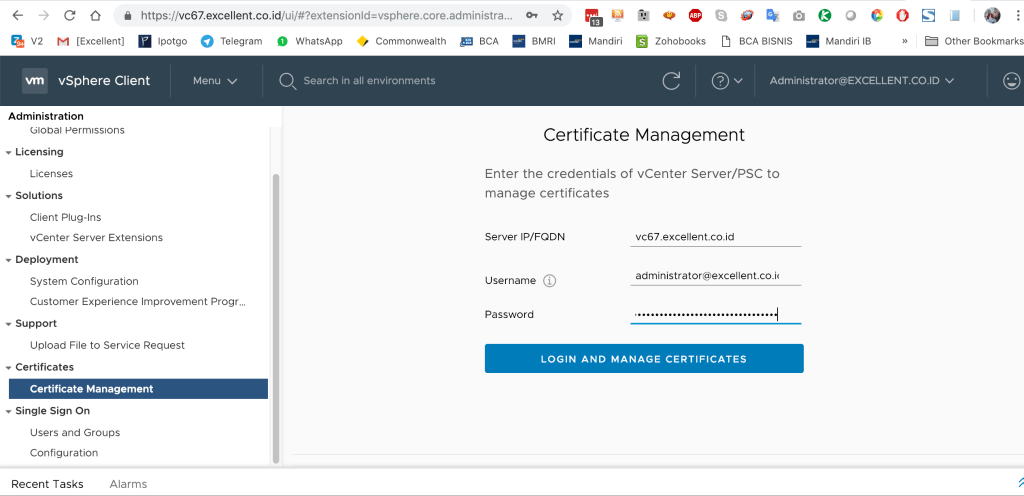 Клиентский сертификат SSL. Telegram menu.